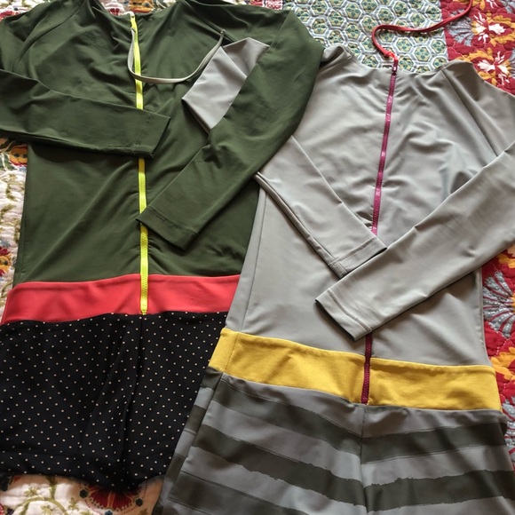 ‼️SOLD‼️Seea Swamis Playsuits Olive & Waterstripes - Picture 13 of 16